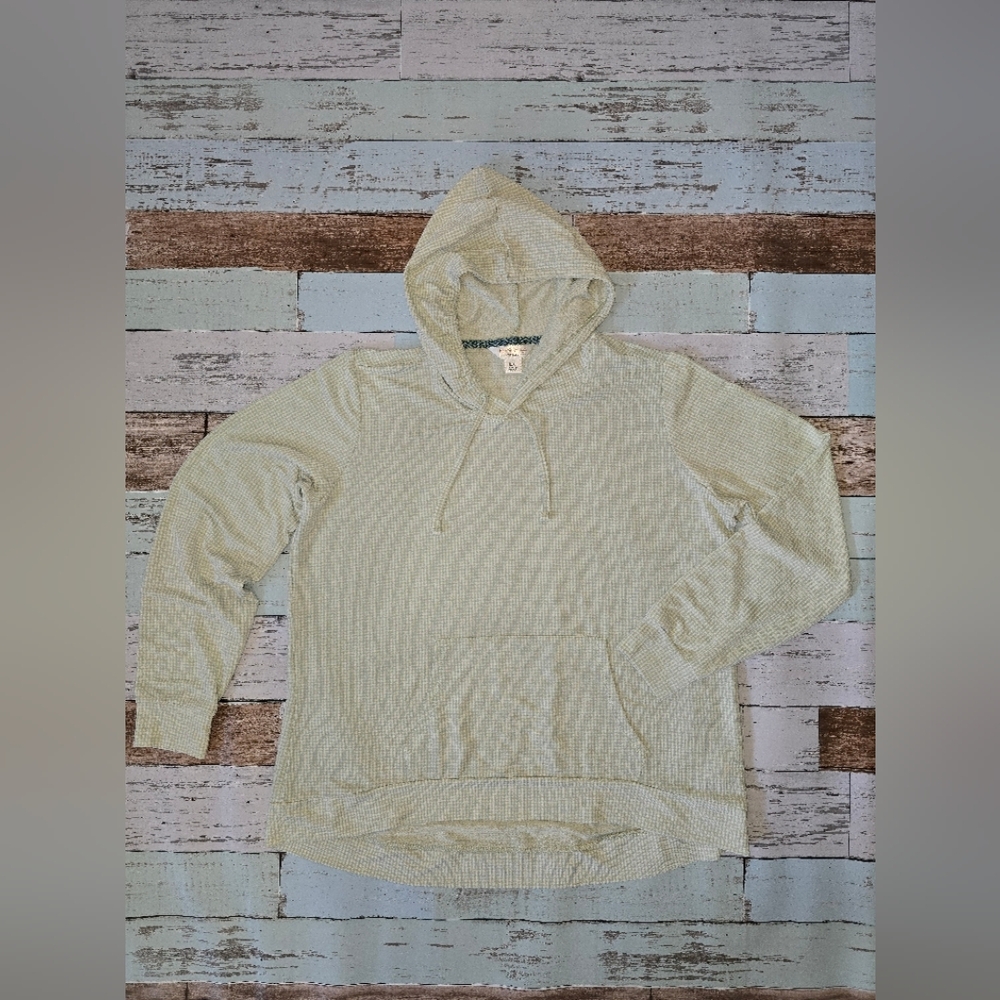 Weatherproof Vintage Women's Sweater Hoodie - Light Green
